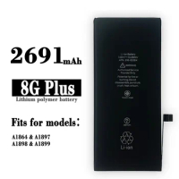 NEW Replacement Battery for APPLE IPhone 8 PLUS 8G PLUS 8+ A1864 A1897 A1898 A1899 Mobile Phone Batteries