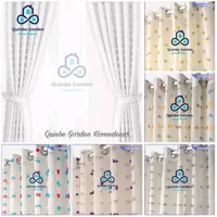 Gorden transparan smokring rubiah 12 ring 100x200 | tirai pembatas ruangan | vitrase gorden ruby Hit