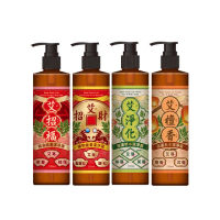 【美吾髮】艾淨化 強運能量無矽靈洗沐2合1潔淨露330ml_3入組(艾淨化/艾招財/艾招福/艾草/艾檀香/沐浴乳)
