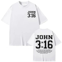 New store openingChristian Jesus Bible Verse Print T-shirts Harajuku Fashion Short Sleeve T-shirt Me