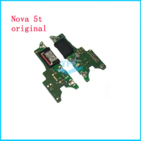 Original For Huawei Nova 5T 5I 5 Pro USB Charging Port Dock Connector Module Board Microphone Flex Cable