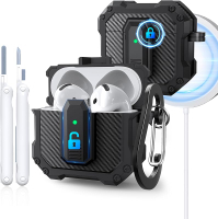 Compatible with Airpods 4 Case Cover 2024 Military Shockproof AirPods 4th Generation Case for Men Wo