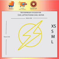 Flash DC Logo Reflective Sticker DC Universe DCU pantulan cahaya Kereta Waterproof Car Motor Laptop