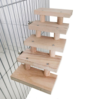 Wooden Ladder for Bird and Parrot, Training Toys, Climbing Stairs, Hamster Toys, Cage Accessories,  Supplies, Layers, Gift