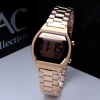 ALEXANDRE CHRISTIE AC 9384 / AC9384 DIGITAL WANITA. GARANSI RESMI 1THN - green rosegold