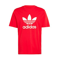 Adidas Trefoil T-Shirt IR8009 男 短袖 上衣 T恤 經典 三葉草 棉質 舒適 紅