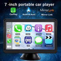 Ahoudy Android Auto Apple Carplay Universal 7inch Car Radio Wireless Android Bluetooth HD Touch Screen For VW Nissan Toyota