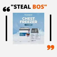 Chest freezer box FRIGIGATE F-120 SDF LV 100 Liter 120W SLIDING DOOR FROZEN FOOD BOX Freezer Makanan