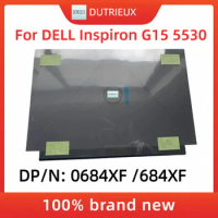 The new 0684XF 0N40HF for Dell Notebook G15 5530 LCD Monitor Back Cover Top Back Cover + Front Bezel