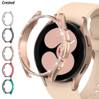 Cover for Samsung Galaxy Watch 4 Case 40mm 44mm smart watch Accessories Bling Diamond PC bumper Galaxy Watch 4 Screen Protector