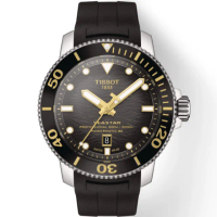 【TISSOT 天梭 官方授權】Seastar2000 海星 600米潛水機械錶 手錶 畢業禮物 慶端午 包粽(T1206071744101)