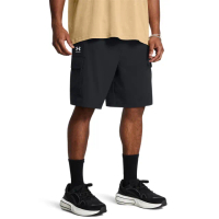【UNDER ARMOUR】UA官方直營 男 Vibe Woven Cargo 短褲_1386560-001(黑色)