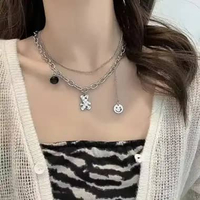 K05 Kalung hijab_kalung jilbab new model_kalung wanita_kalung panjang silver gold_Kalung Wanita #23 