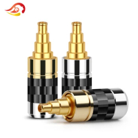 QYFANG ie40 Earphone Plug Carbon Fiber Pin Thick Gold Plated Beryllium Copper Audio Jack Wire Connector For IE40PRO Headphone