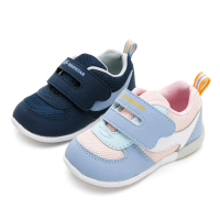 【MOONSTAR 月星】寶寶鞋MSCN系列-3E寬楦學步鞋(深藍、粉二色任選)