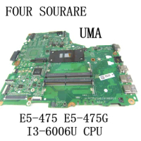 For Acer Aspire E5-475 E5-475G Laptop Motherboard with I3-6006U CPU NBYDP11007 DA0Z8VMB8E0 Mainboard UMA