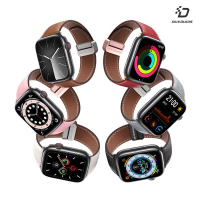 磁扣 小牛皮 透氣 商務 DUX DUCIS Apple Watch (38/40/41mm) YA 真皮錶帶【