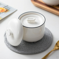 燕窩燉盅隔水陶瓷燉盅雙蓋小號內膽帶蓋煲湯盅純創意純白燉罐