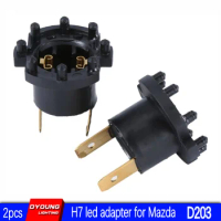 2x H7 LED Car Headlight Bulb Base Holder Adapter Socket For Mazda 3 Mazda 5 323 Headlamp Socket Base Retainer For Kawasaki ER6-F
