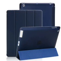 Case For Apple iPad 2 3 4 Ultra Slim PU Leather Flip Cover Soft TPU Magentic Smart Case For iPad 2 3 4 A1430 A1460 Air 1 2 9.7