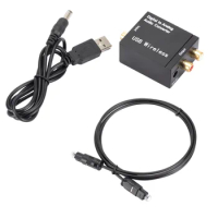 Bluetooth Digital to Analog Audio Converter Optical Fiber Toslink Coaxial Signal to RCA R/L Audio Decoder SPDIF DAC