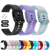 Silicone Strap For Samsung Watch 4/5 40mm 44mm Watch 3 41mm Active 2 Bracelet Galaxy watch 5 Pro 45mm Watch 4 classic 42 46mm
