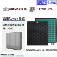 適用Coway格威AP-1720G AP1720極智抗敏空氣清淨機2合1複合式活性碳HEPA濾網濾心
