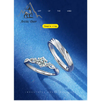 Cincin Couple-stay together cincin pasangan cincin titanium Original Arctic Deer Jewellery Rings Cou