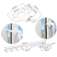 New window Limiter latch position stopper 165mm casement wind brace Child Safety door Sash blocking Lock security protection