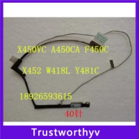 New laptop LCD cable for Asus w418l k450l f450l x450la y481ld 40pin. Ddxjaflc100 ddxjaflc110