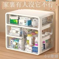 醫藥箱多層大容量透明抽屜式收納箱家用學生宿舍藥物品多層醫療箱