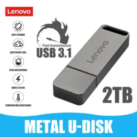 Lenovo 2TB USB Flash Drive USB3.1 Metal Portable storage High Speed Pen Drive 1TB 512GB Waterproof PenDrive For Computer PS5 PS4