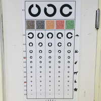 現貨_視力表 視力測量表 視力檢查表 C型/E型 遮眼器 視力 兒童視力檢測表 視力壁貼