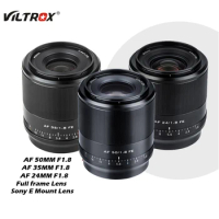 VILTROX 50mm 35mm 24mm F1.8 Lens E mount Lens Full Frame Lens Auto Focus Lens for Sony E mount Sony Lens A7III A6400 Camera Lens