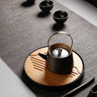 “陶瓷升降波鍋 ” 古董茶壺升降梁鍋陶瓷復古茶具家用銅單鍋茶壺 Ja