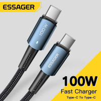 Essager PD 100W/60W Kabel Usb Type C To USB C Cable QC 4.0 USB-C Fast Charging Samsung S20+ MacBook 