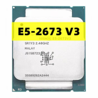 Xeon E5 2673 V3 2.4GHz 12-Cores 30M LGA 2011-3 processor E5 2673V3 cpu Free Shipping