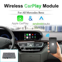 JoyeAuto Wireless Apple CarPlay Interface Auto Radio for Mercedes Benz W204 W205 W203 W211 W212 CLA Android Auto Mirror Retrofit