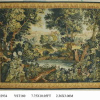 Pure handmade wool palace French Aubusson Gobelins Weave Tapestry wide (213CM) 11022934 7.75x10.05gc88tapyg4