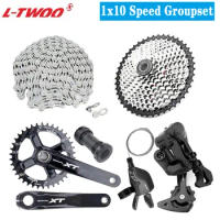 1x10 Speed LTWOO A7 MTB Bike Derailleurs Shifter With Crankset 10S Chain Flywheel 42T 46T 50T Cassette 10V Bicycle Groupset