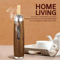 Dust-free Smoking Car Ashtray Wooden Car Portable Smoke Cigarette Tool Mobile Filter Anti Soot-flying Ashtray Holder W5T7 M G5R2