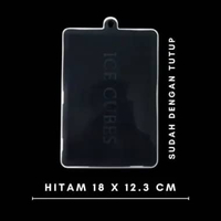 Cetakan Es Batu Silikon 24 Cube / Cetakan Es Batu Silikon Kotak / Tempat Es Batu Silikon HITAM 24GRI