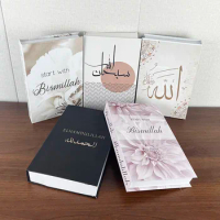 Islam Mosque Muslim Luxury Art Fake Books Storage Box For Decoration Coffee Table Book Villa hotel Home Decorative Shooting Prop