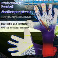 Sarung Tangan Penjaga Gol Profesional, Bahan Lateks Bernafas dan Tidak Licin, Sesuai untuk Kanak-kan