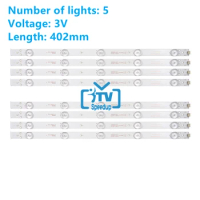 8pcs LED Backlight strip for Sanyo DP39D14 DP39D14t Toshiba 39L2309C 39L2306C TCL_39L2306C_3030C 4C-LB390T-YHB