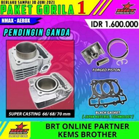 BLOK BRT NMAX AEROX GORILA 1 BOREUP 66MM 68MM 70MM NMAX 68MM