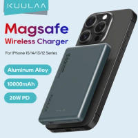 KUULAA Magsafe Power Bank 10000mAh 20W Wireless Phone Charger External Battery Fast Charging For iPhone 15 14 Series PowerBank
