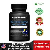 Melatonin 12 mMakanang, Suplemen Tidur Bebas Obat, Membantu Anda Tertidur Lebih Cepat, Suplemen