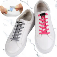 2Pcs Unisex Metal Magnetic ShoeLaces Locking Elastic Sneakers Laces for Adult Kids Magnetic Shoe Laces Free Tie Laces Strings