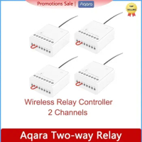 Original Aqara Two-way Control Module Wireless Relay Switch Controller 2 channels Work For Smart Mijia Home And Apple Homekit